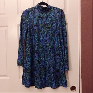 Zara Floral Long Sleeve Floral Dress